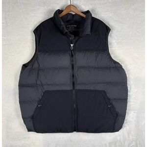 Filson Featherweight Goose Down Puffer Vest Mens XXXL Full Zip Quilted Pockets